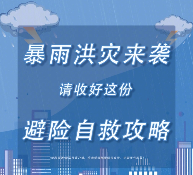 轉(zhuǎn)存！暴雨天氣防范指南